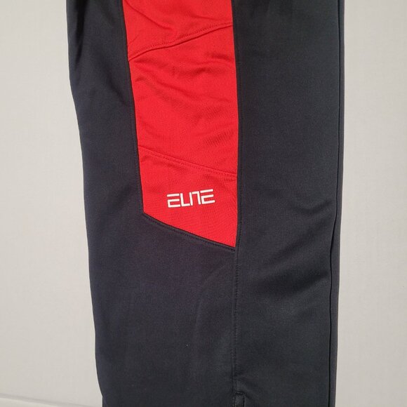 Nike THERMA-FIT ELITE Boy’s sweatpants size Medium color black red - Picture 5 of 7